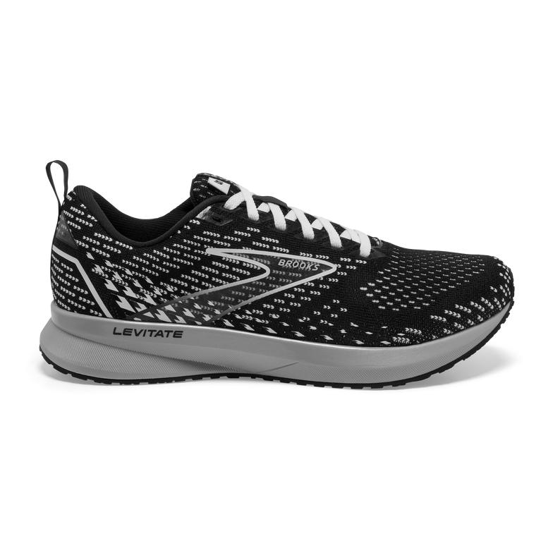 Brooks Women's Levitate 5 Road Running Shoes - Black/Grey/White (SGRH21869)